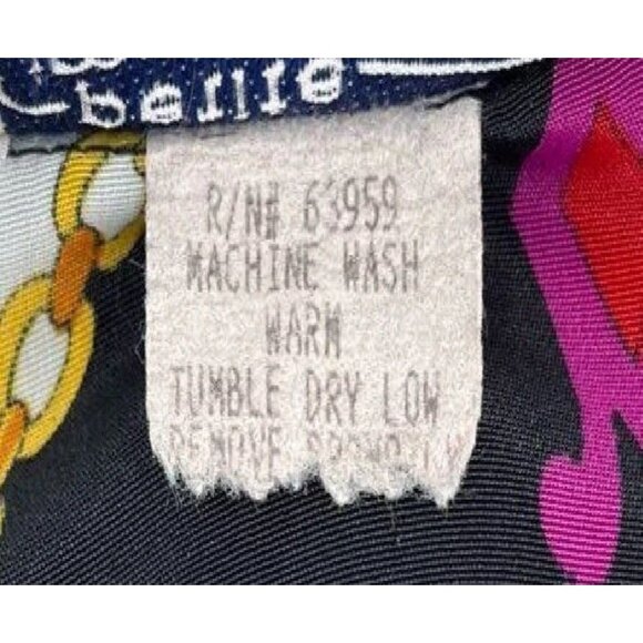 Vtg Petite Impressions‎ Women’s Multicolor Long Sleeve Blouse Retro Top 20” Ptp - Picture 5 of 5